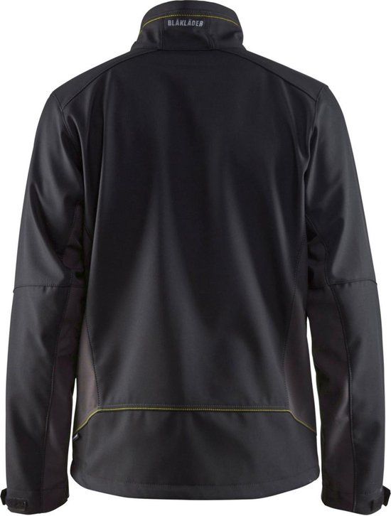 Blåkläder Blaklader Softshell Jack 4950-2516 - Mannen - Zwart/Geel - XS