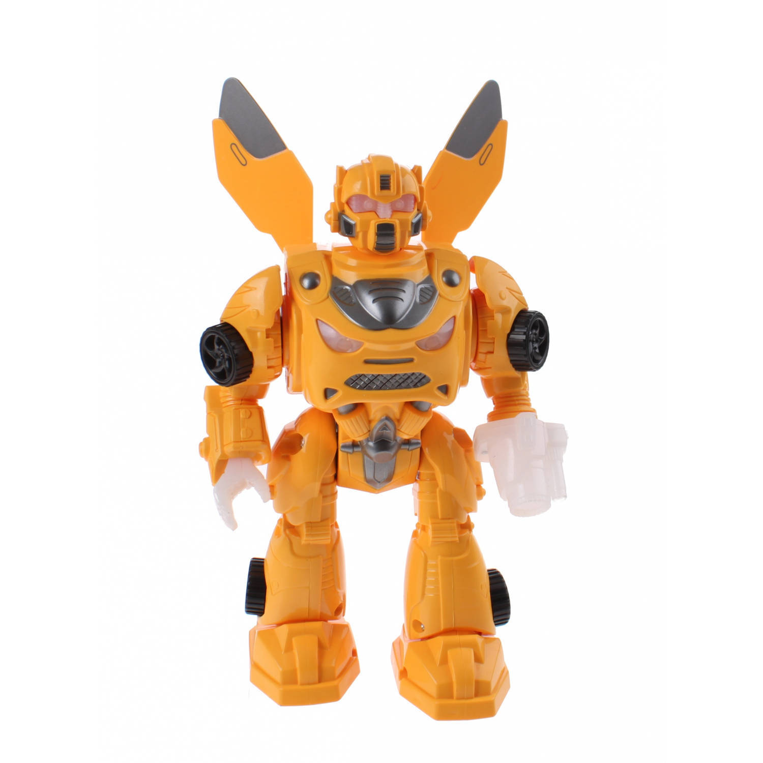 Jono Toys robot met licht en geluid 22 cm oranje