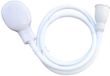 Merkloos Tringle de rideau de douche Blanc Plastique Moderne