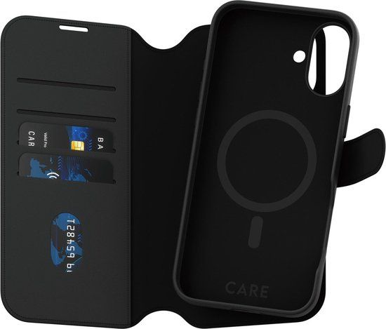 PanzerGlass CARE by PanzerGlass Feature Case Tango Two-in-One Wallet w. MagSafe iPhone 16 Plus - Black