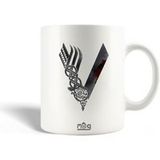 Vikings Keramische mok maniacase, Seizoen 6 logo V Zwaard Grijs