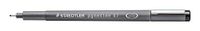 Staedtler Pigment Liner 308 viltstift, gekalibreerde punt, 0,7 mm, zwart