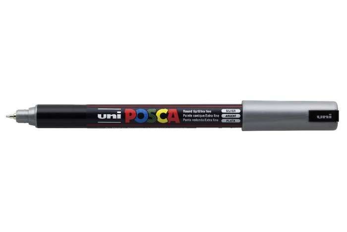 Posca Paint Posca PC-1MR Paint Marker - 0.7mm - Silver
