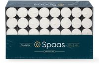 Spaas Theelichten Wit 6 Branduren - 2 x 120 stuks