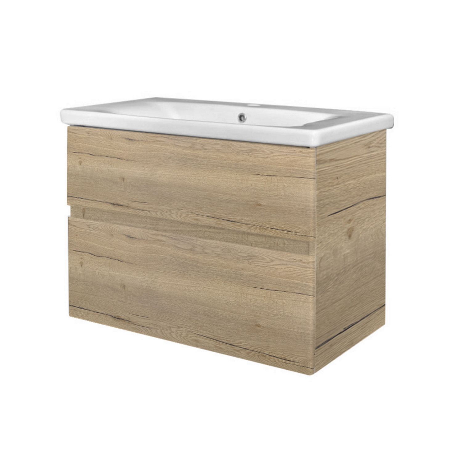 Best Design Badkamermeubel 65 cm Eiken met Wastafel