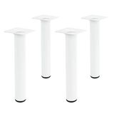 Amig - Set van 4 Ronde Meubelpoten - 30X600 cm - Staal - Zwart