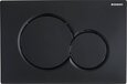 Geberit Sigma 01 Bedieningspaneel - Zwart Hoogglans - Dual Flush - Rond
