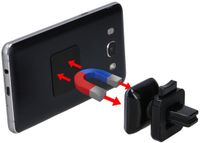 Grundig Magnetic Air Vent Holder ABS - Magnetische Telefoonhouder voor Ventilatierooster - Zwart