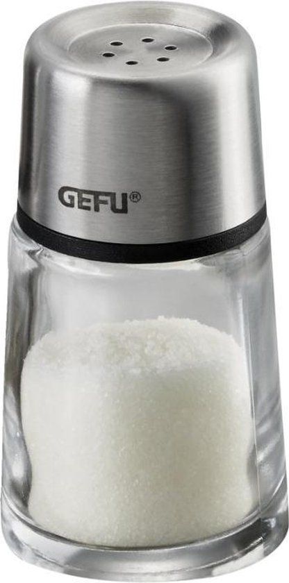 Gefu Zout of Peper Strooier - BRUNCH - Zilver - Glas/RVS