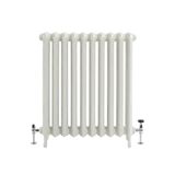 Hudson Reed Radiateur en fonte - H 95cm x L 79cm x P 20,5cm - Double rangs - Blanc porcelaine - Charlotte