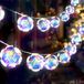 Merkloos 20 Led Globe Disco Ball Spiegel Lichtsnoer 10ft USB & Batterij Aangedreven Lichtsnoer