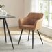 en.casa Eetkamerstoel Birmingham set van 4 fauteuils bruin en zwart