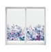 Blindecor Duo Relax Rollo met 2 stuks, transparant, zonder boren, Easy Fix, digitale print, model Violet Garden, 70 x 150 cm (B x H), stofgrootte 67 x 145 cm