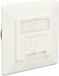 Delock Modular Wall Outlet flush mount 2 Port Cat.6A LSA