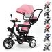 Tricycle pour enfants avec siège réglable et espace de rangement