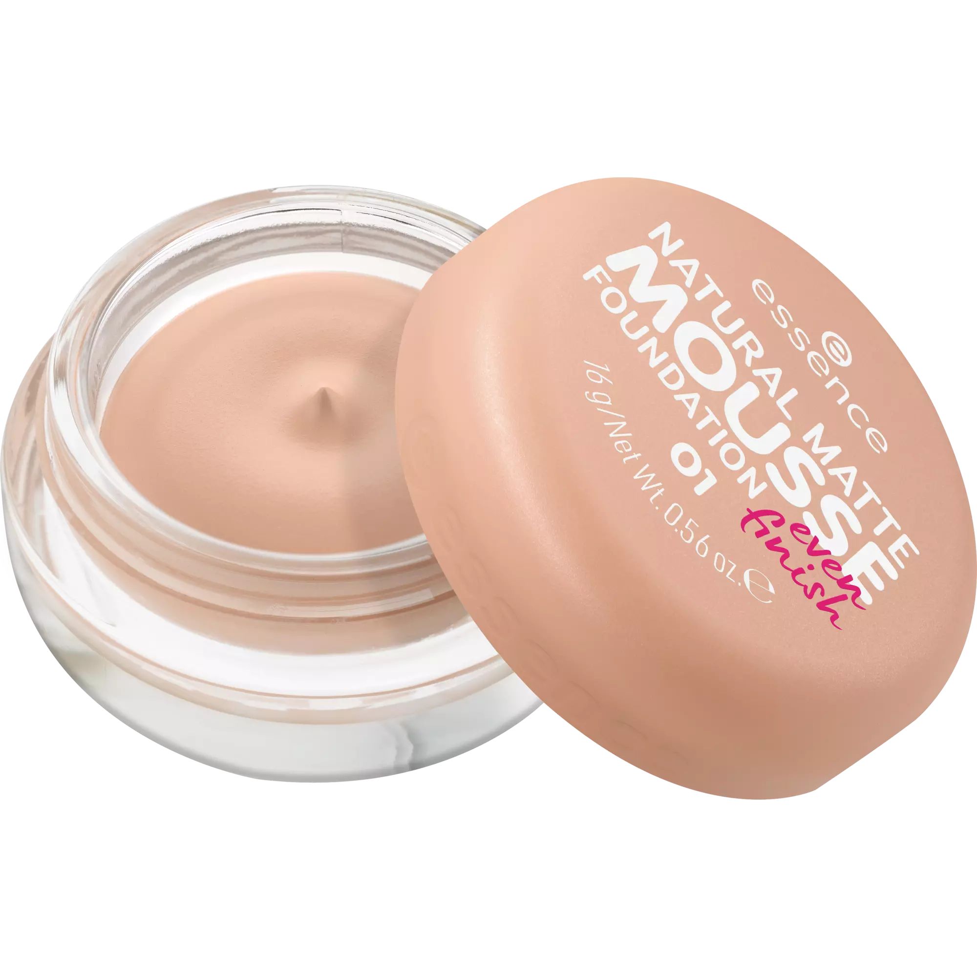 Essence Natural Matte Mousse Foundation - 01 - 16g