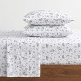 Eddie Bauer Home - Flanellen collectie katoenen beddengoed lakenset, voorgekrompen en geborsteld voor extra zachtheid, comfort en gezellig gevoel, tweeling, Woodland Friends