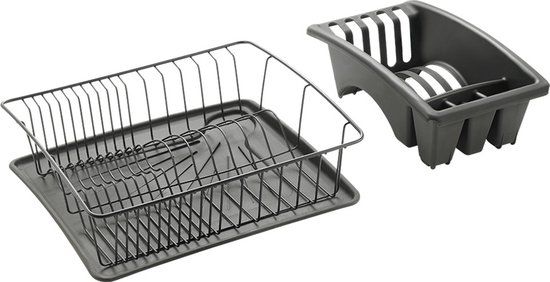 Metaltex Aquatex Plus Afdruiprek - Zwart - 36 x 31.5 x 11.5 cm