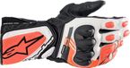 Alpinestars SP-8 V3 Zwart Wit Rood Fluo Gants de moto Taille 2XL