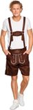 Boland Lederhose Jan kort (L/XL) - Volwassenen - Bruin