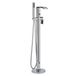 Hudson Reed Mitigeur Bain Douche Îlot - Laiton Chromé - Jet Cascade & Douchette - Razor