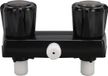 Shenzhen Haorui Industrial Technology Co., Ltd. Robinet de douche Vanne Inverseur Robinet de douche Contrôle avec 2 boutons molette Pour camping-car - Noir