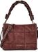 Coccinelle Leren handtas schoudertas Boheme Check Embroidery Handbag Berry / Berry donkerpaars
