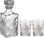 Bormioli Rocco Whisky/likeur drank set karaf met 6x tumbler whiskyglazen 390 ml - giftset/cadeauset