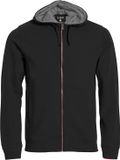 Clique Classic Hoody Full Zip 021044 - Zwart - 3XL