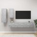 Prolenta Maison Exclusive - Ensemble de meubles TV 4 pcs Gris béton Bois d'ingénierie