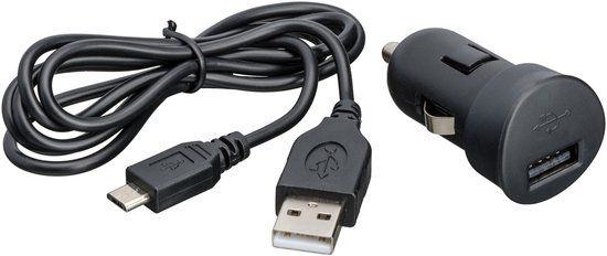 Bigben Universele Micro USB Autolader - Zwart