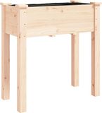 vidaXL Plantenbak met voering 71x37x76 cm massief vurenhout
