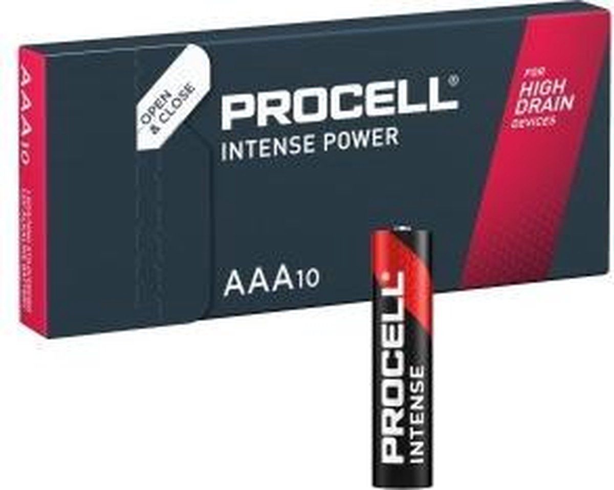 Procell Intense AAA Alkaline industriële batterijen MN2400 AAA /LR03 1,5V BOX10