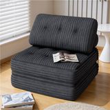 Bealife AR32 Slaapbank - 3-in-1 Opvouwbaar - Corduroy - Donkergrijs