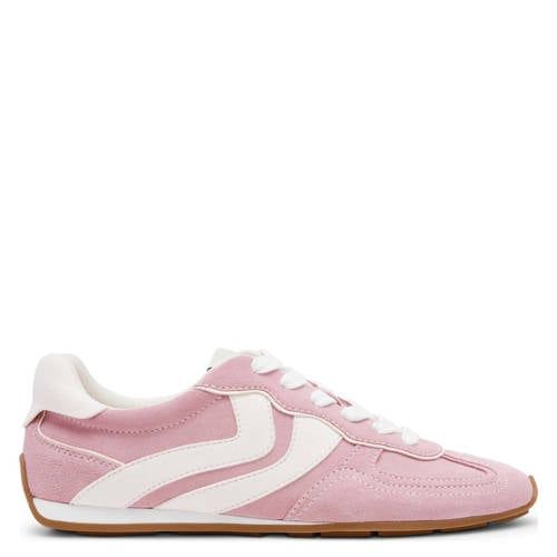 Steve Madden Abbi-SM suède sneakers lichtroze