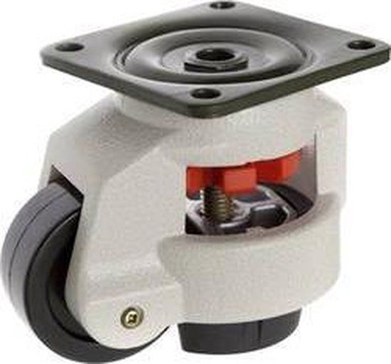 TOOLCRAFT TO-5137965 Zwenkwiel 62 mm nivelleerbaar met schroefplaat Draagvermogen (max.): 500 kg