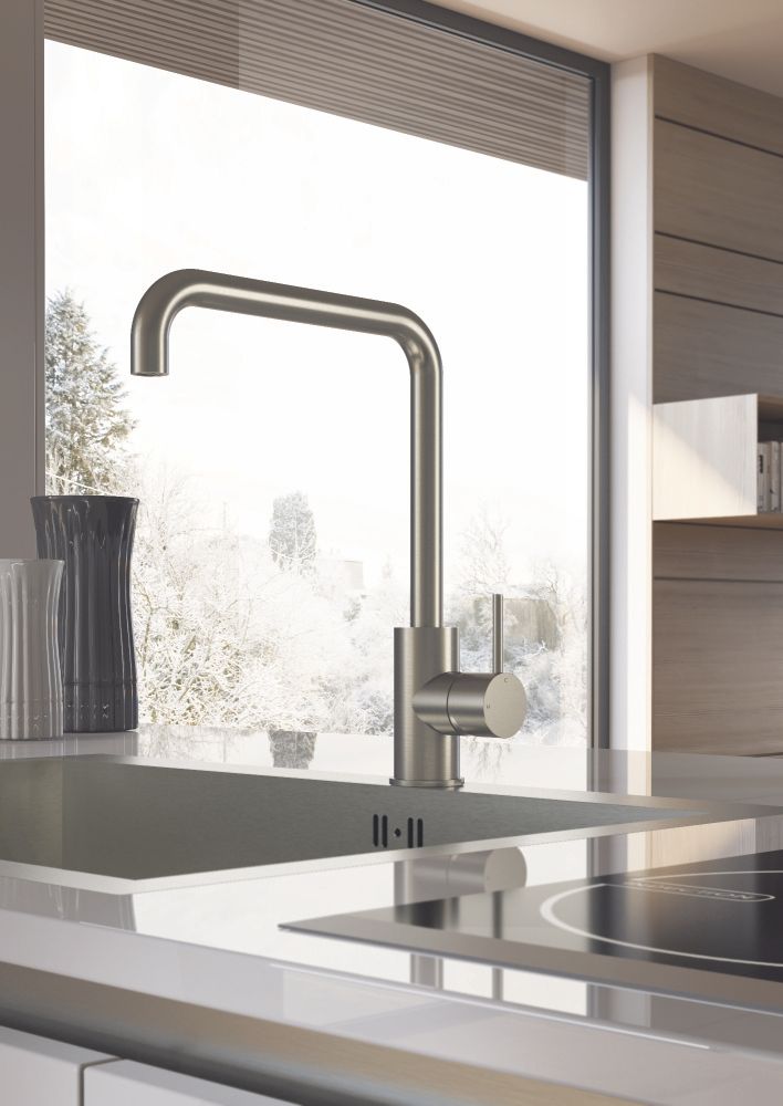 hotbath Cobber Keukenmengkraan Geborsteld Koper CB041BC