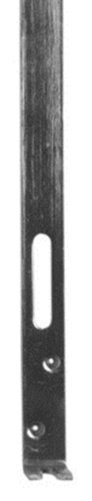 Nemef 1742-629 Achterstaaf | staal verzinkt 20x629mm. - 9174290040