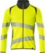 Mascot Accelerate Safe Sweatshirt met rits 19184-781 - hi-vis geel/donkermarine - XS