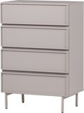 WOOOD Tours Ladekast - 4 Lades - Melamine/MDF - Zand - 102x70x42cm