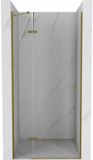 Mexen Roma porte de douche pivotante 110 cm, transparent, or
