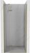 Mexen Roma porte de douche pivotante 110 cm, transparent, or