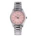 LORUS Dames analoog kwartshorloge met roestvrij stalen armband, zilver, zilver/roze, Einheitsgröße, Classic