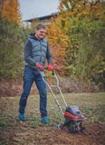 Einhell GE-CR 30 Li-Solo Electric Mini Tiller - 140 RPM - 4 Blades - Foldable Handle