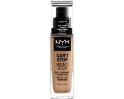 NYX Professional Makeup Can't Stop Won't Stop Foundation - Classic Tan - 30ml