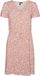 VERO MODA VMEASY JOY SS SHORT DRESS WVN GA Snow White Floral Manches courtes Col en V Viscose