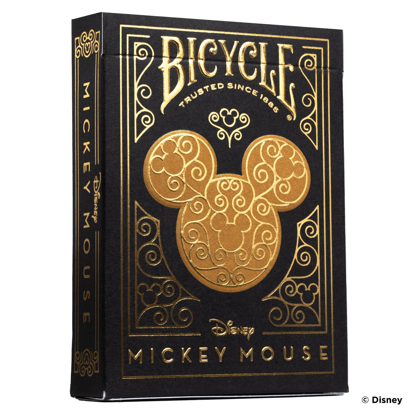 Bicycle Mickey Black Gold Speelkaarten - 56 kaarten - Zwart/Goud - Karton - Vanaf 4 jaar