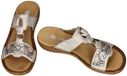 Rieker Femme Argent Pantoufles & Sabots Taille 40