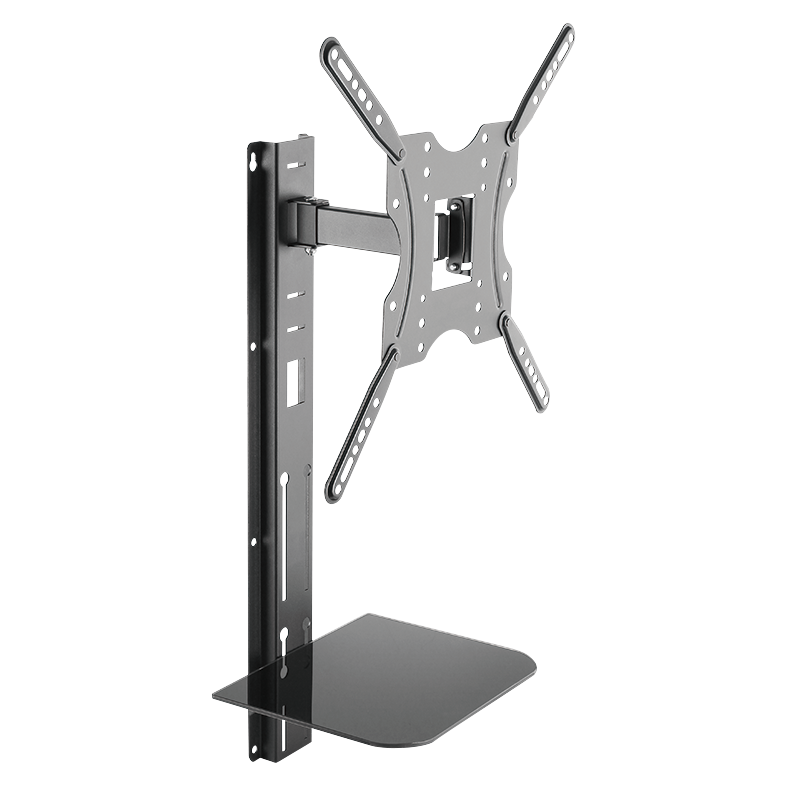 LogiLink BP0048 - TV Muurbeugel - 32-55 inch - Zwart/RVS