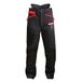 Oregon Waipoua Kettingzaag beschermende veiligheidsbroek, type A klasse 1 kettingzaagbescherming, verstelbare lichtgewicht ademende hergedwongen kleding, maat 3XL/EU 62-64 - zwart/rood (295466/3XL)
